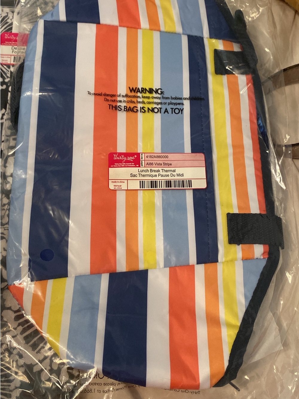 thirty-one Multicolor Stripe Lunch Break Thermal Bag